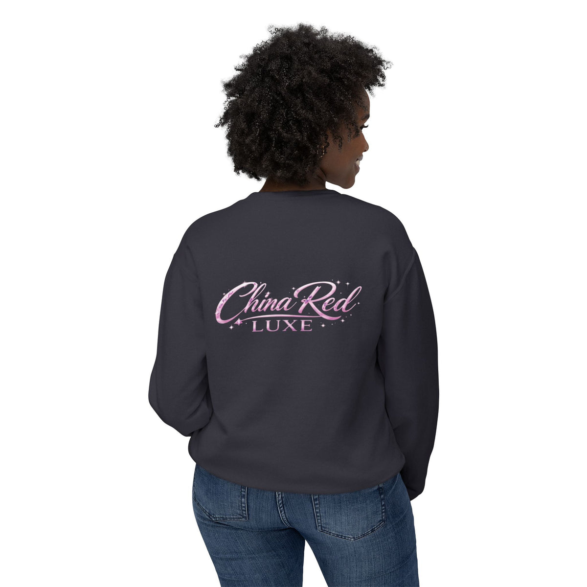 China Red Luxe Sweatshirt — "Built from Nerves, Powered by Hustle"