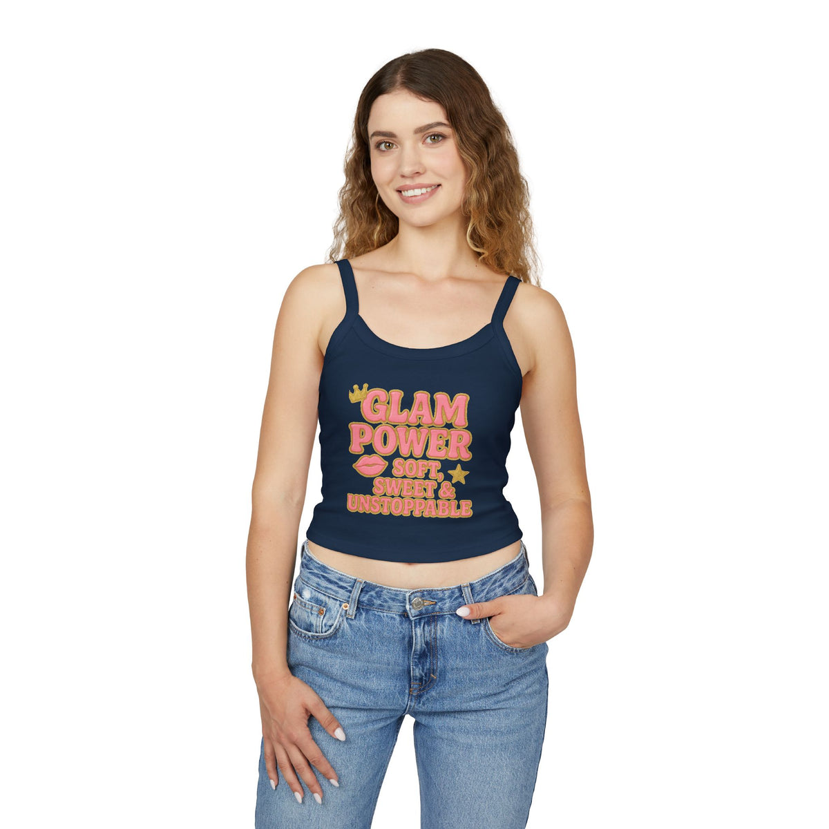 Glam Power Tank Top - Soft, Sweet & Unstoppable, Women's Fashion, Summer Wear, Casual Top, Gift for Her, Festival Style