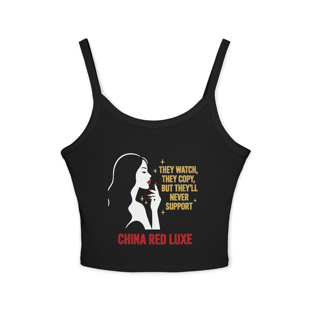 Chic Women's Spaghetti Strap Tank Top, Trendy Summer Fashion, Casual Daily Wear, Great for Parties, Festival Outfits, Gift Idea
