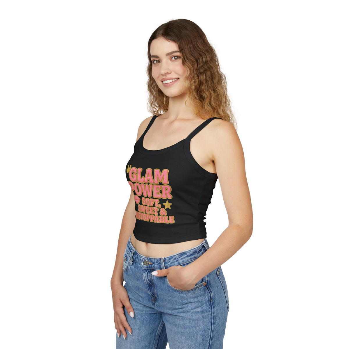 Glam Power Tank Top - Soft, Sweet & Unstoppable, Women's Fashion, Summer Wear, Casual Top, Gift for Her, Festival Style
