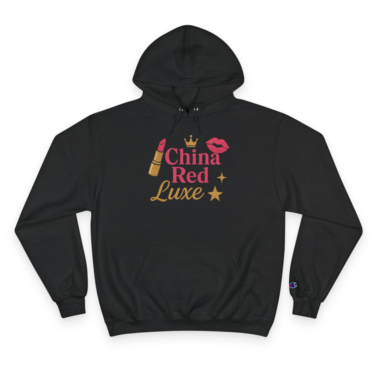 Makeup Lover's Champion Hoodie, Fashionable Streetwear, Gift for Her, Cozy Pullover, Cute Outfit for Makeup Enthusiasts