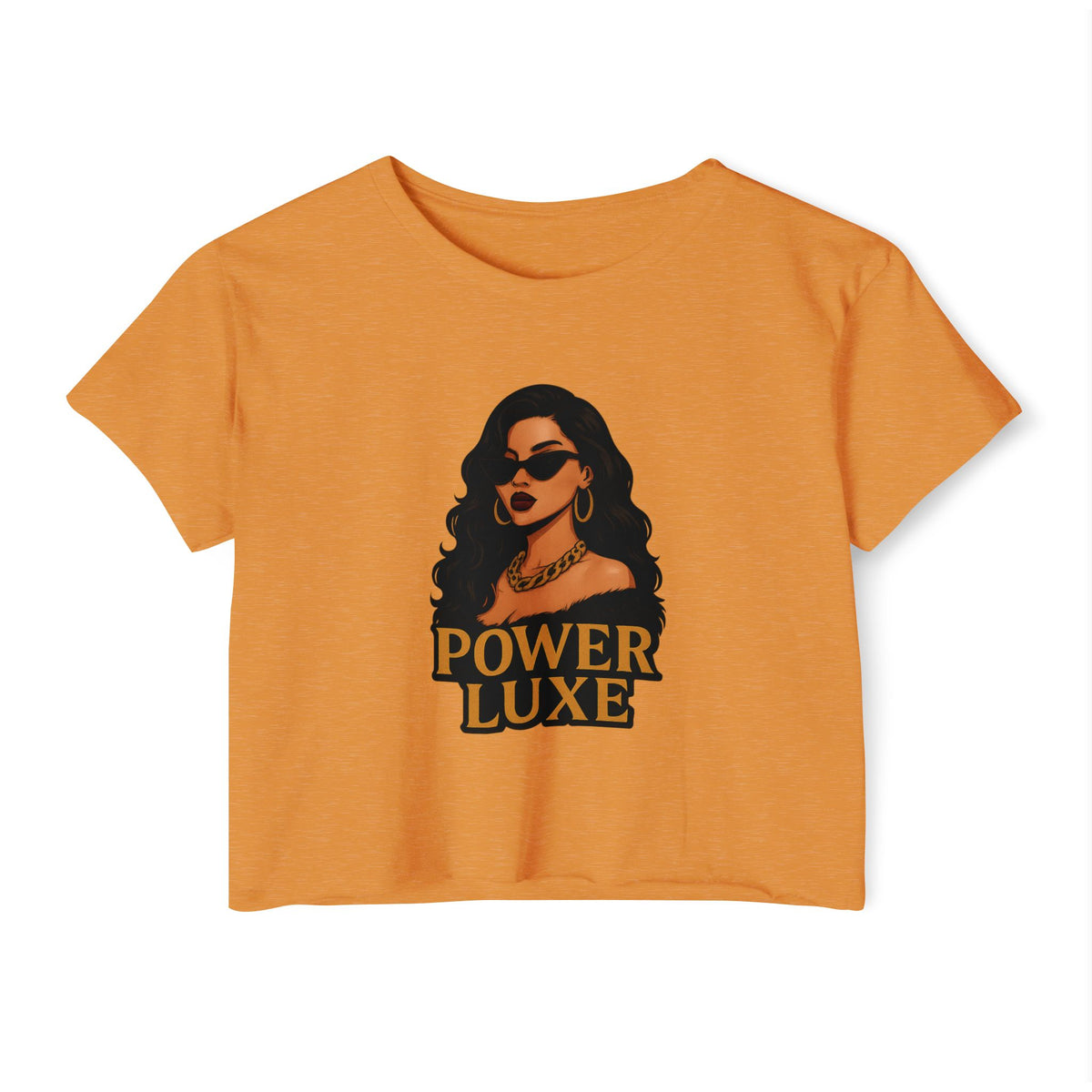 Power Luxe Gold Crop Top