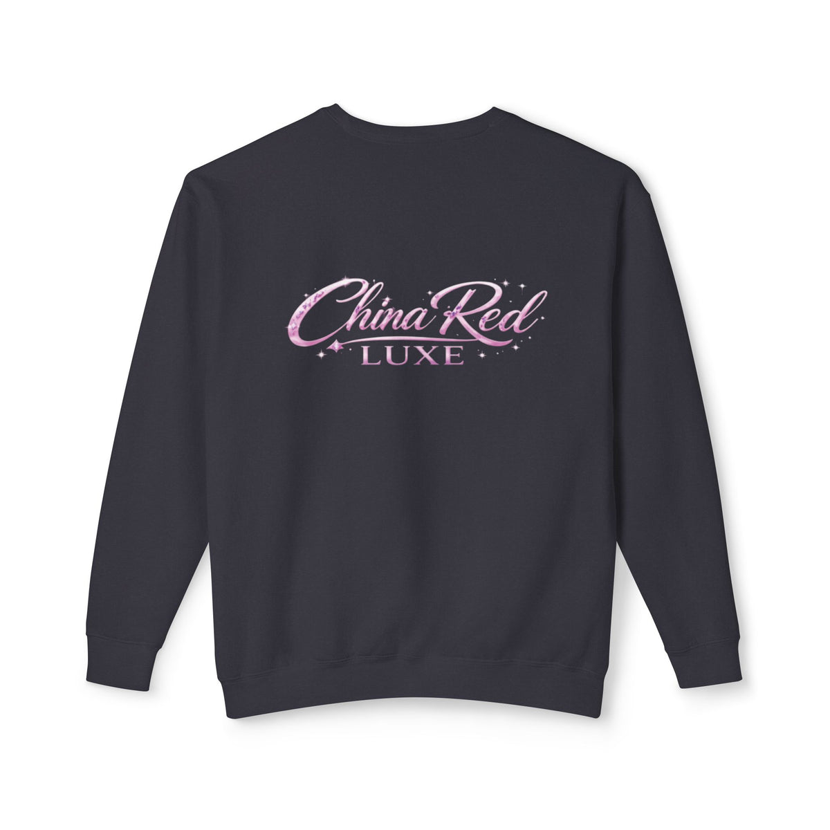 China Red Luxe Sweatshirt — "Built from Nerves, Powered by Hustle"