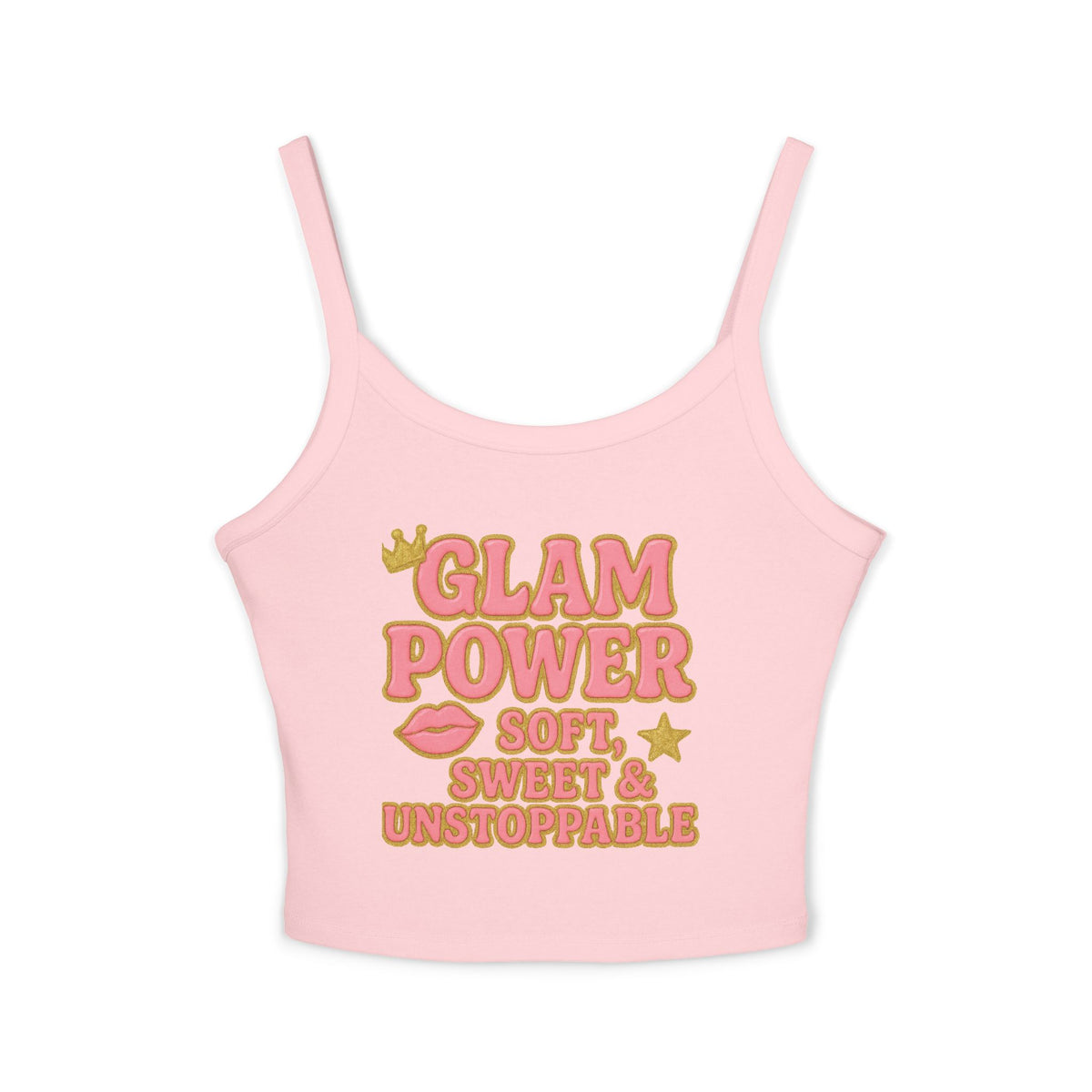 Glam Power Tank Top - Soft, Sweet & Unstoppable, Women's Fashion, Summer Wear, Casual Top, Gift for Her, Festival Style