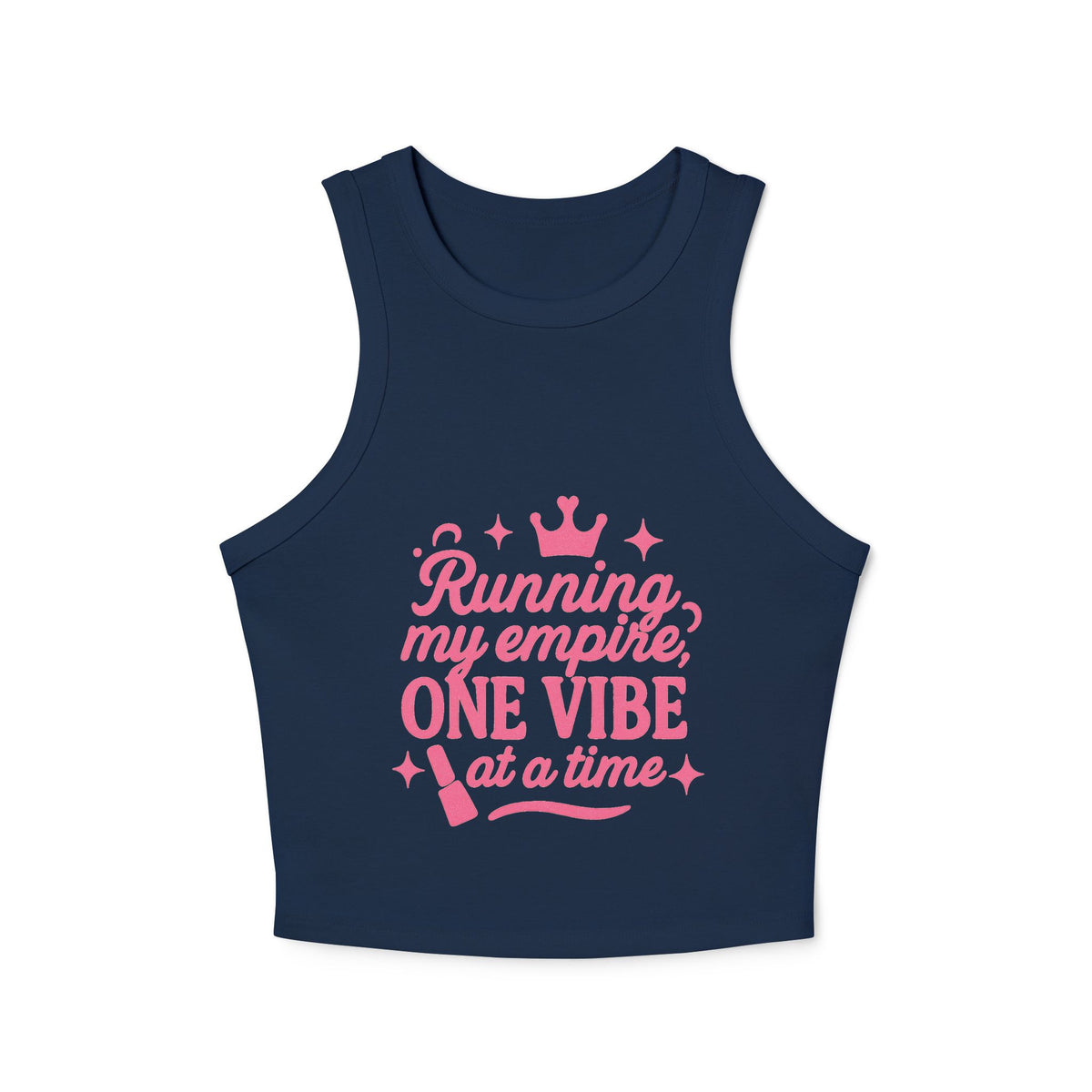 Empowering Racer Tank Top for Women, Fitness Apparel, Workout Tank, Casual Top, Motivational Activewear, Summer Outfit, Gift for Her