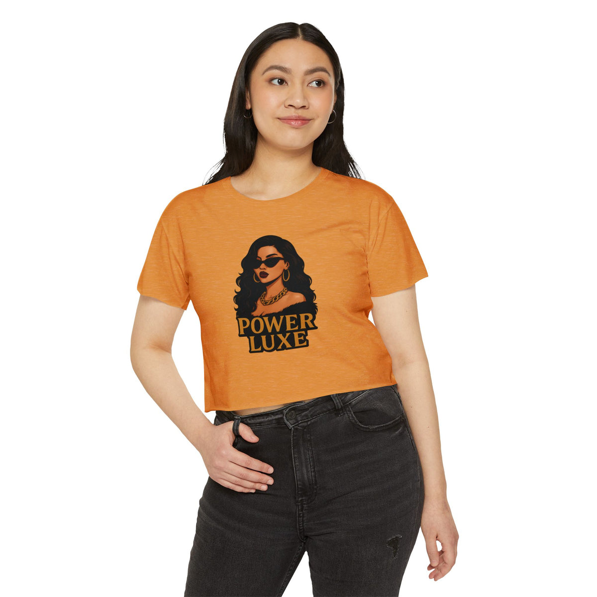 Power Luxe Gold Crop Top