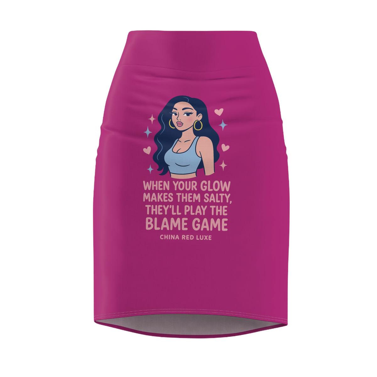 Vibrant Women's Pencil Skirt with Motivational Quote, Trendy Skirt, Fashionable Pencil Skirt, Chic Everyday Wear, Gift for Her, [...]