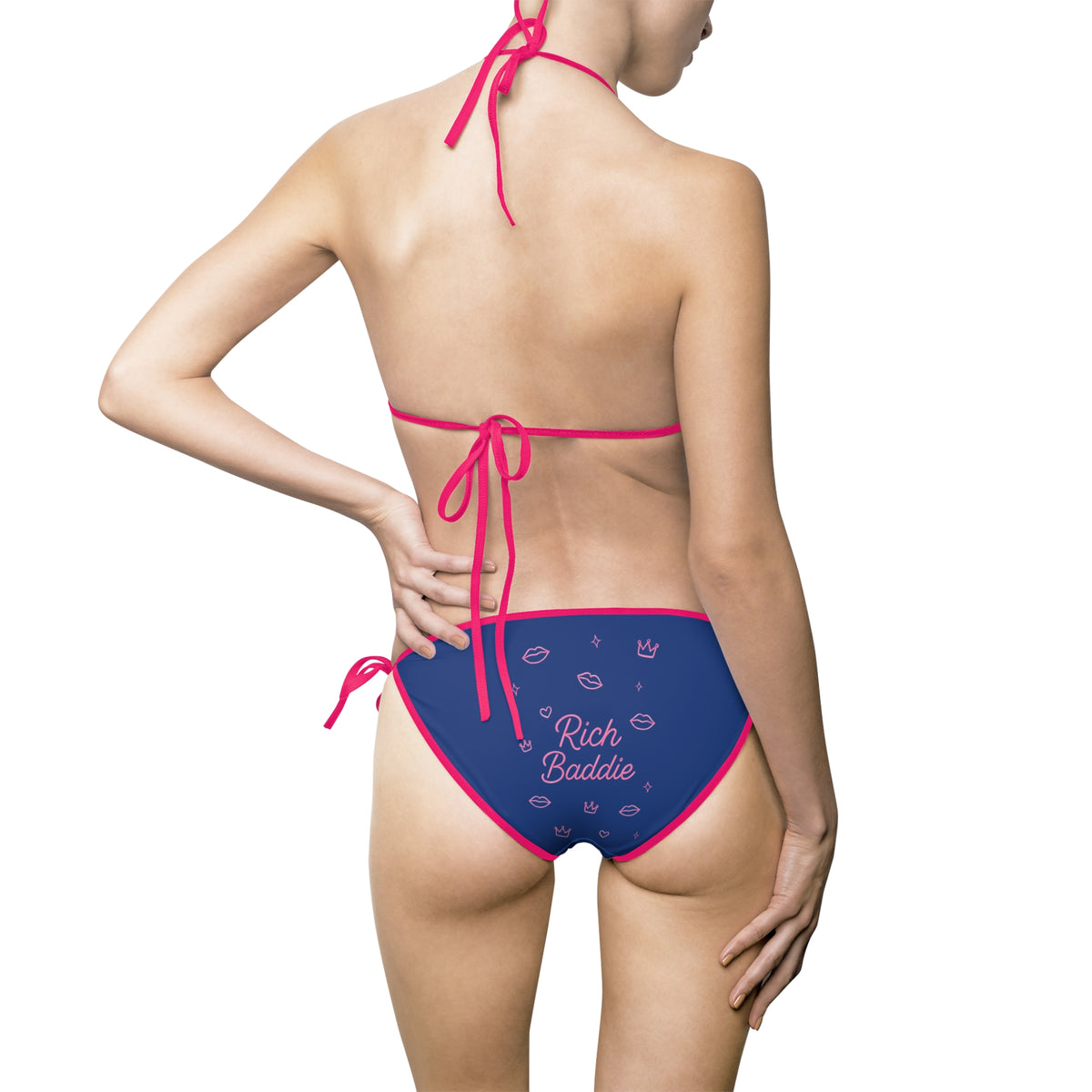 China Red Luxe Baddie Bikini