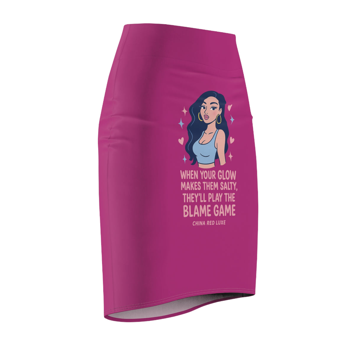Vibrant Women's Pencil Skirt with Motivational Quote, Trendy Skirt, Fashionable Pencil Skirt, Chic Everyday Wear, Gift for Her, [...]