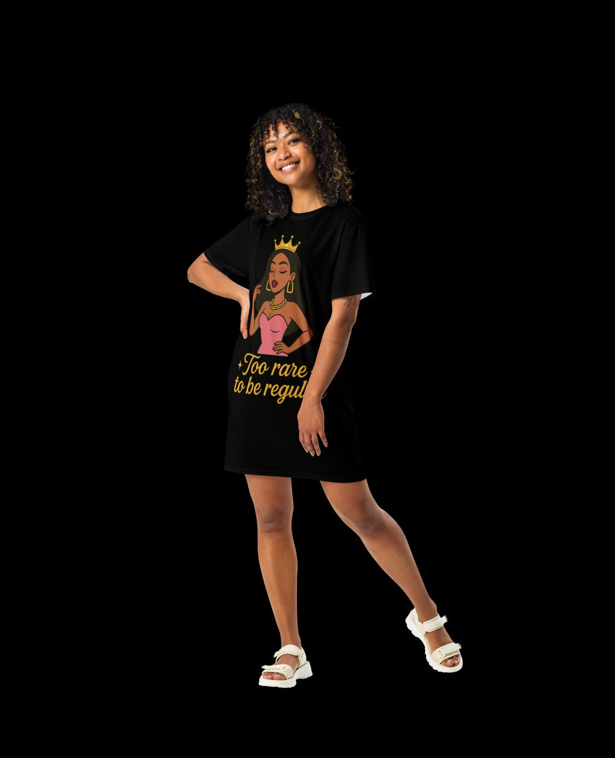 China Red Luxe T-Shirt Dress – Effortless Streetwear Chic